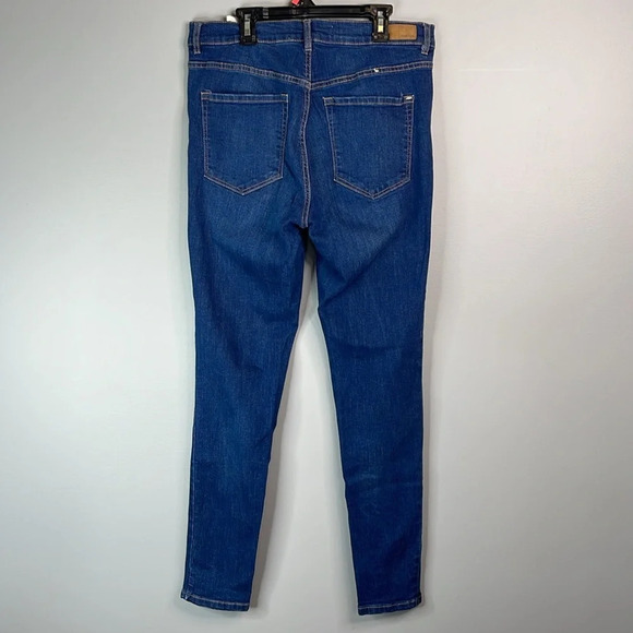 Garage Retro High Waist Jegging Jeans Blue dark Wash Stretch Size 11 - Picture 6 of 11